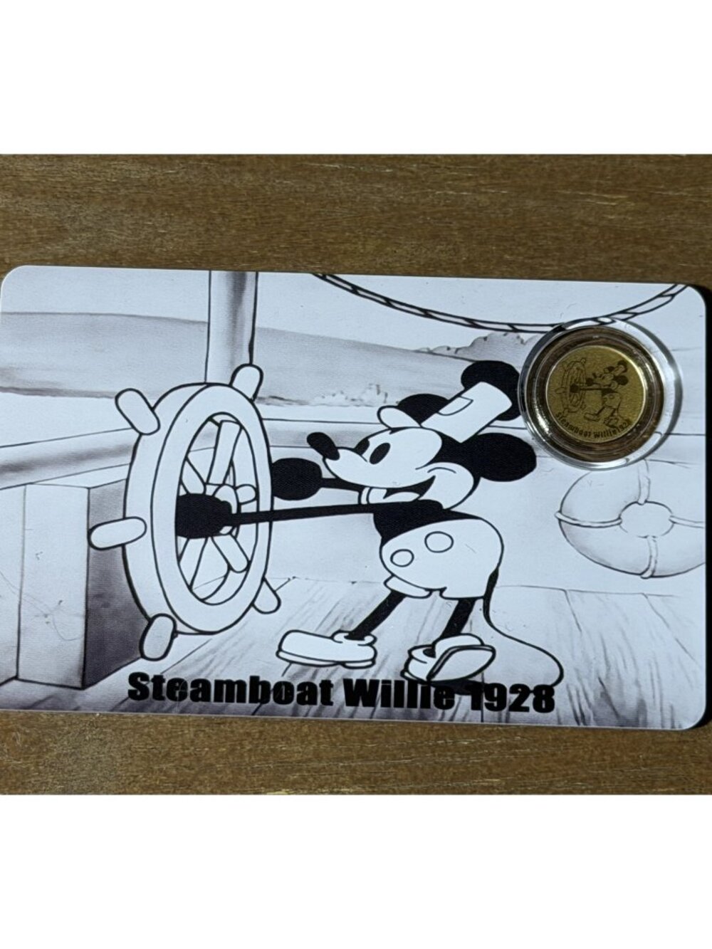 Steamboat Willie 1928 1/1000 oz .9999 gold coin in card - copy 2